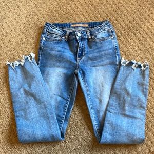 Joe’s distressed denim